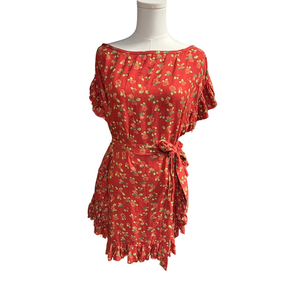 Jan's Pirate Booty Valencia Kaftan‎ in Grenadine Begonia Women's Small Petite